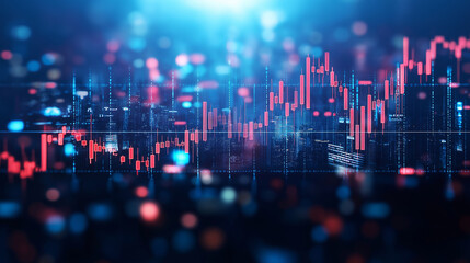 Stock price increase trend conceptual illustration