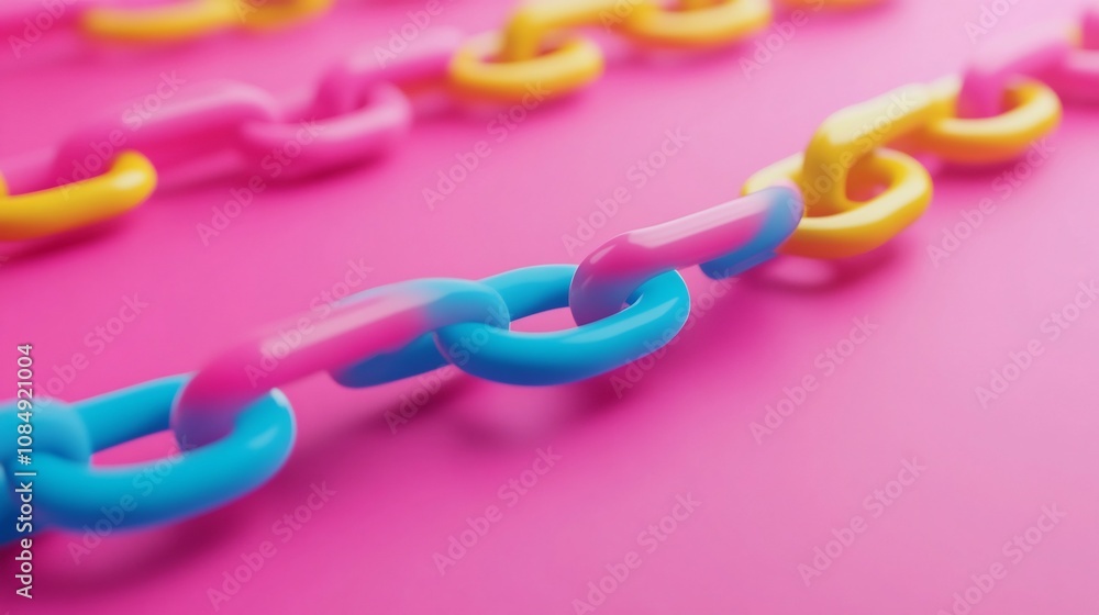 Aufkleber connected network of strategically linked keywords for impactful marketing
