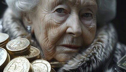Old person holding money, symbolizing finance habits.
