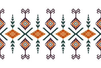 abstract Traditional geometric ethnic fabric pattern ornate elements with ethnic patterns design for textiles, rugs, clothing, sarong, scarf, batik, wrap, embroidery, print, curtain, carpet