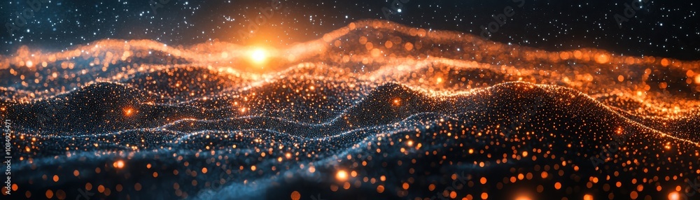 Poster creating dynamic abstract visualizations of data patterns in a virtual environment for enhanced unde