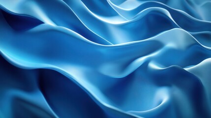 Fototapeta premium Blue glowing background with soft gradients, creating a futuristic and calming effect with a smooth glow transition
