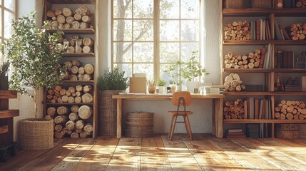 Organizing your home office tips for creating a productive workspace in a cozy environment with natural light