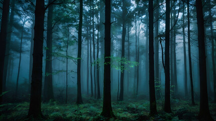 Fototapeta premium fog in the woods