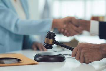 Legal Settlement Handshake 