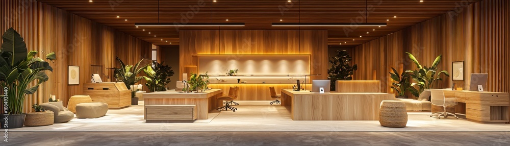 Aufkleber transforming workspaces innovative open concept design with ceiling track lighting modern office env