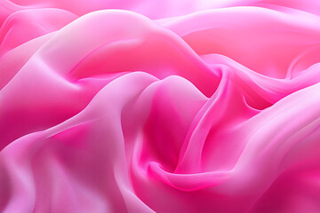 Obraz premium Abstract Fluid Motion with Pink and Golden Waves 