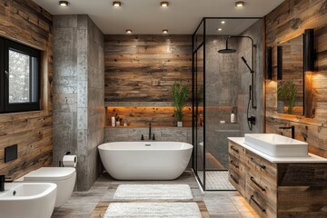 Transform your space stylish modern bathroom design home interior contemporary backlit floating mirror concept