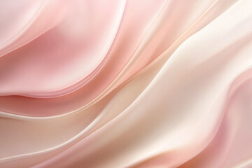 Obraz premium Abstract Fluid Motion with Pink and Golden Waves