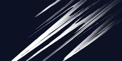 Abstract halftone wave dots background. Futuristic twisted grunge pattern, dots, circles. Vector modern optical pop art texture for posters, business cards