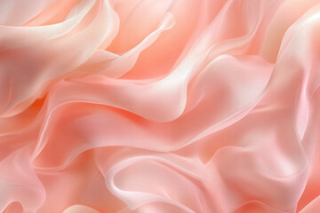 Obraz premium Abstract Fluid Motion with Pink and Golden Waves