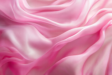 Obraz premium Abstract Fluid Motion with Pink and Golden Waves