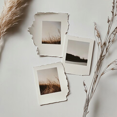 Moodboard Mockup for Creative Photography Portfolio and Showcase Elements