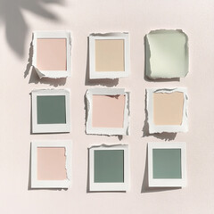 Moodboard Mockup for Creative Photography Portfolio and Showcase Elements