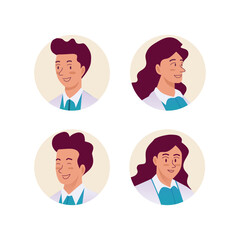Hand Drawn Flat Profile or Avatar Illustration