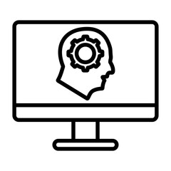 Cognitive Outline Icon