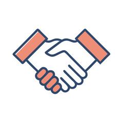 handshake icon illustration