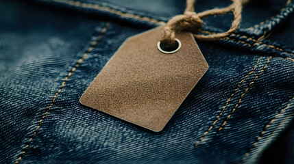 Blank Tag on Jeans