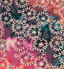 Ajrakh Pattern and block print and batik print Background digital printing textile pattern