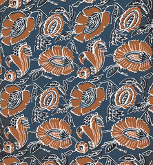 Ajrakh Pattern and block print and batik print Background digital printing textile pattern