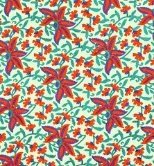 Ajrakh Pattern and block print and batik print Background digital printing textile pattern
