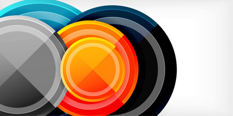 Obraz premium Geometric design abstract background - circles