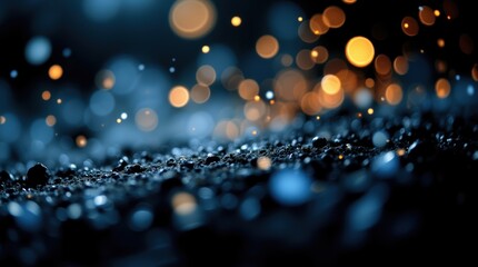 Fototapeta premium Shining particle abstract bokeh background image - abstract concept.