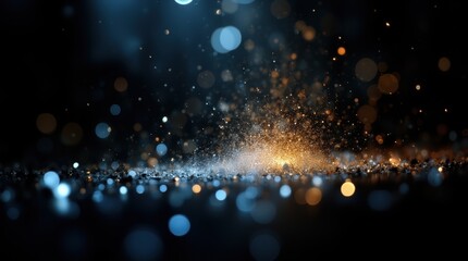 Shining particle abstract bokeh background image - abstract concept.