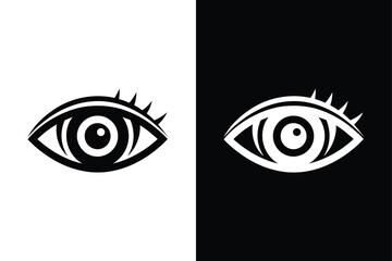 Eye Icon Vector. Minimalist Design for Vision and Eyesight Symbols