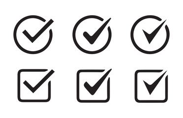 Check icon set.Check marks big collection. Tick icon. Check marks different shape, isolated.vector illustration eps 10