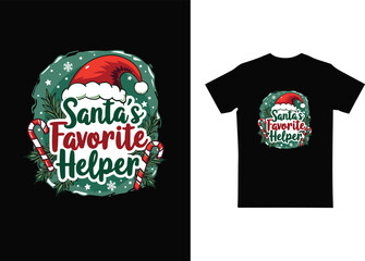 Christmas t shirt design. Vector art Illustration design