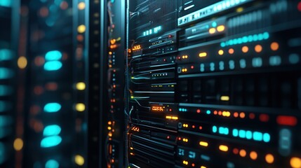 Server Racks in a Data Center