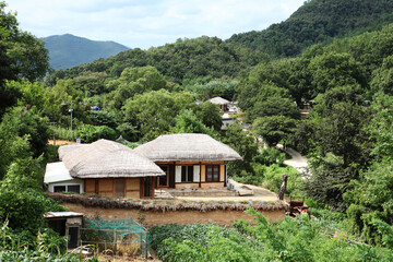 한국의 전통 가옥 초가집