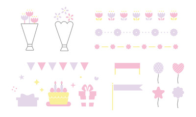 かわいいイラスト素材セット