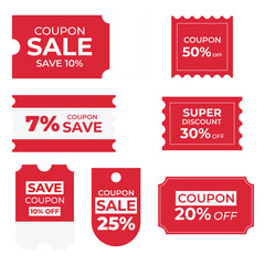 collection of sale coupons