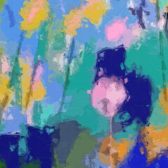 Oil paintings and various flowers, roses, peonies, cats and dogs, abstract flowers, and beauty