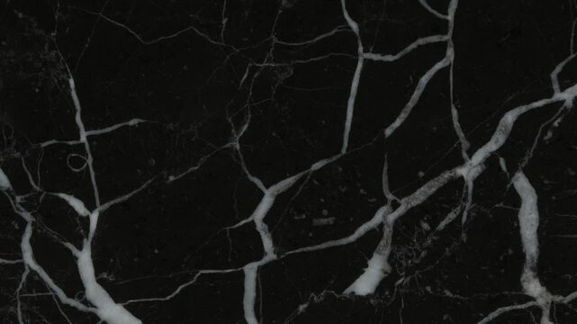 White Luxury Marble with gold lines background texture. Slow panoramic motion. High detailed 4K video. Marble pattern texture surface panning background. Marble stone texture.