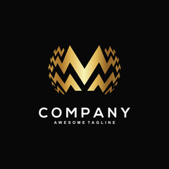 Letter M logo design for business