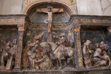 Le retable gothique attribué à Ligier-Richier, sculpteur Sammiellois est daté de 1523. Ce...