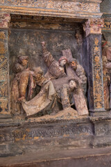 intérieur de l'église d'Hattonchâtel dans la Meuse , en Lorraine. 