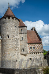 Obraz premium Le château d'Hattonchâtel dans la Meuse, en Lorraine. 