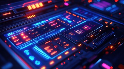 Obraz premium Futuristic Interface Design