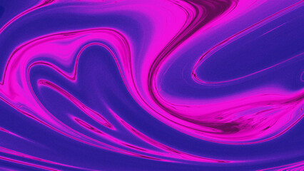 A vibrant abstract artwork featuring flowing pink and blue swirls, blending seamlessly to create a bold and dynamic visual impression with a sense of fluidity and motion.