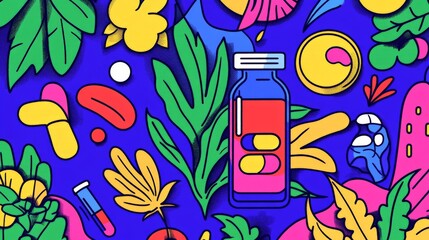 Vibrant Infographic on Medicinal Benefits of Cannabis