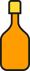 Beverage Bottle Icon Illustration