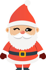 Cute Santa Claus cartoon, merry christmas