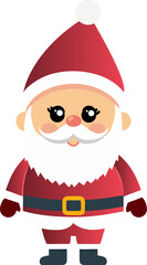 Cute Santa Claus cartoon, merry christmas