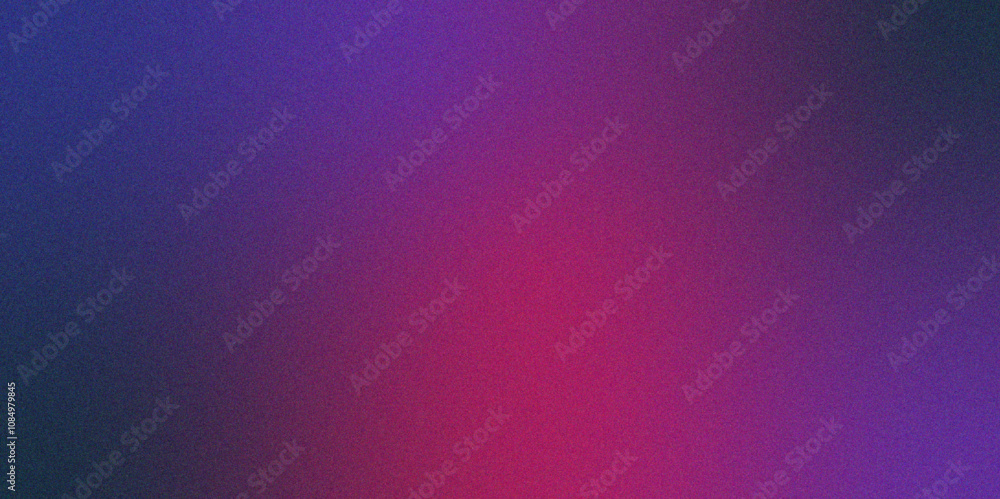 Poster Digital grainy gradient with a colorful soft noise effect. Vintage Grunge Texture Pattern Blue purple and pink Tones for Artful Wallpaper. Gradient blur, noise, grain, texture. abstract background.	