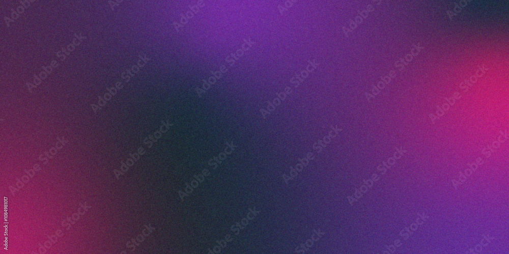 Poster Digital grainy gradient with a colorful soft noise effect. Vintage Grunge Texture Pattern Blue purple and pink Tones for Artful Wallpaper. Gradient blur, noise, grain, texture. abstract background.	