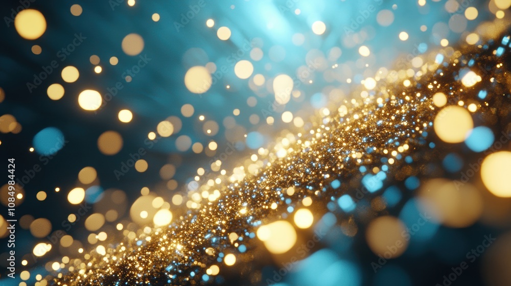 Poster a stunning display of dynamic sparks and bokeh lights dances through the air, creating an enchanting